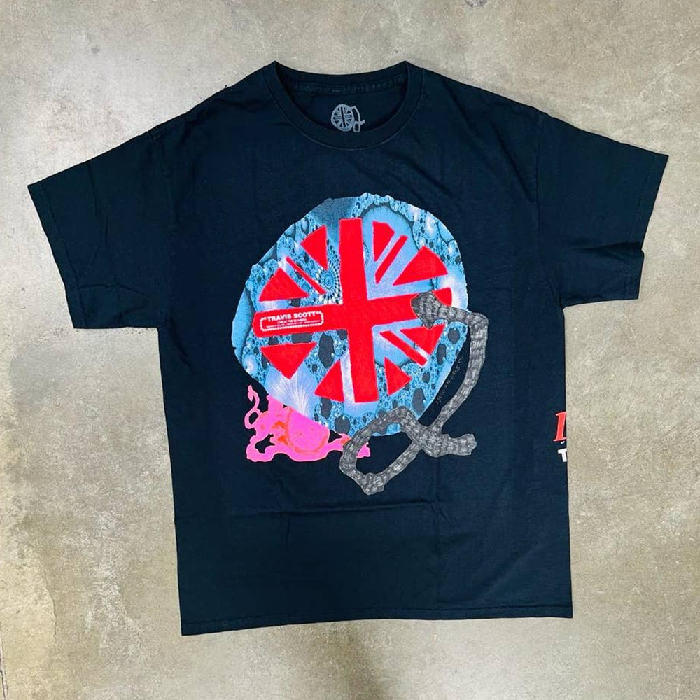 Travis Scott O2 Live Union Jack T-Shirt - Large